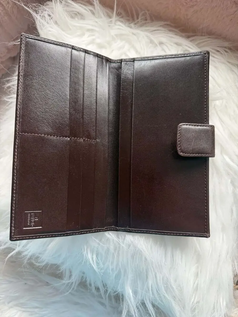 Vintage Fendi Zucca Canvas and Leather Bi-Fold Long Wallet - Picture 3 of 4